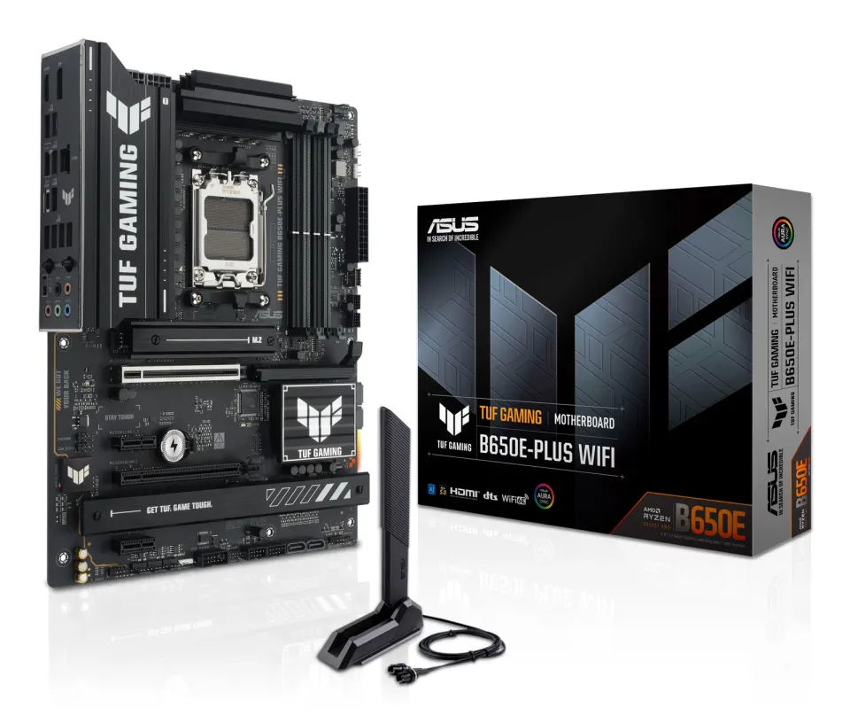 ASUS MB Sc AM5 TUF GAMING B650E-PLUS WIFI, AMD B650, 4xDDR5, 1xDP, 1xHDMI, WiFi
