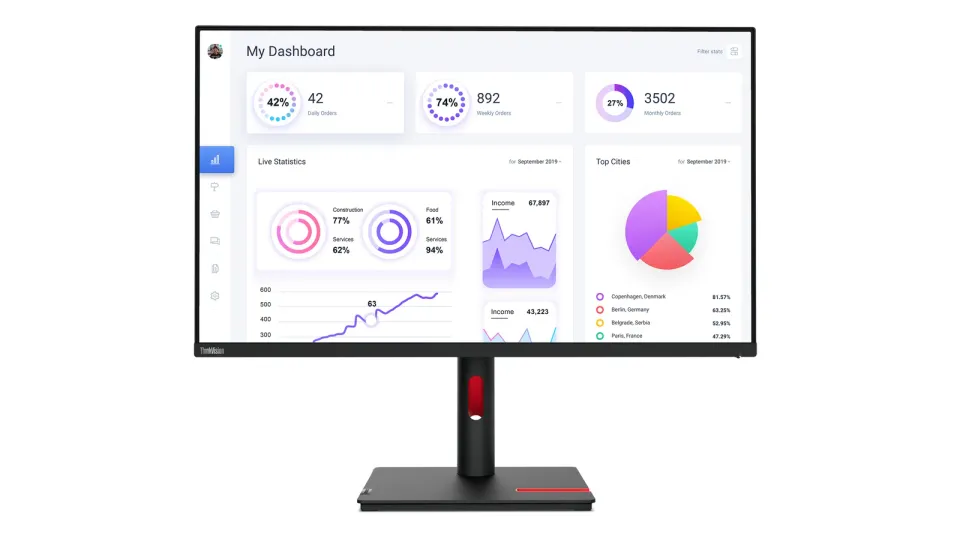 Lenovo ThinkVision/T32p-30/31,5"/IPS/4K UHD/60Hz/6ms/Black/3R