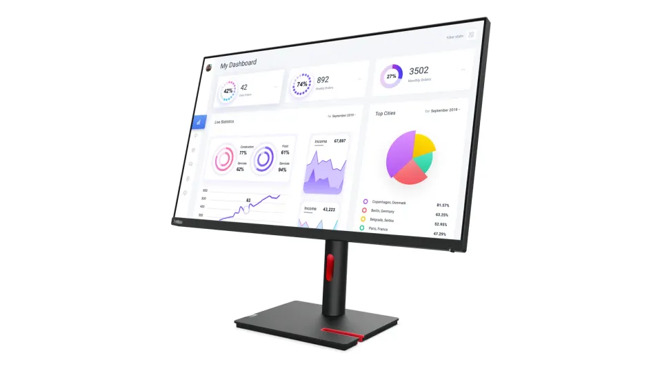 Lenovo ThinkVision/T32p-30/31,5"/IPS/4K UHD/60Hz/6ms/Black/3R
