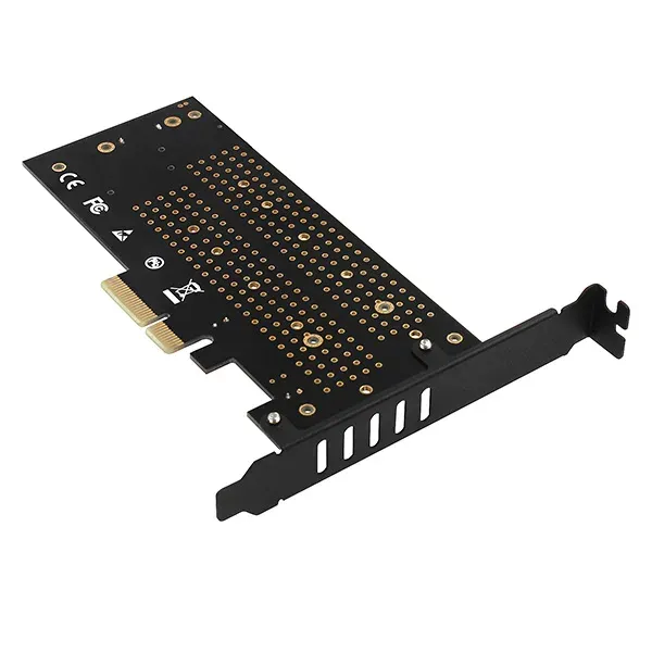 AXAGON PCEM2-DC, PCIe x4 - M.2 NVMe M-key + SATA B-key slot adaptér, chladič, vč