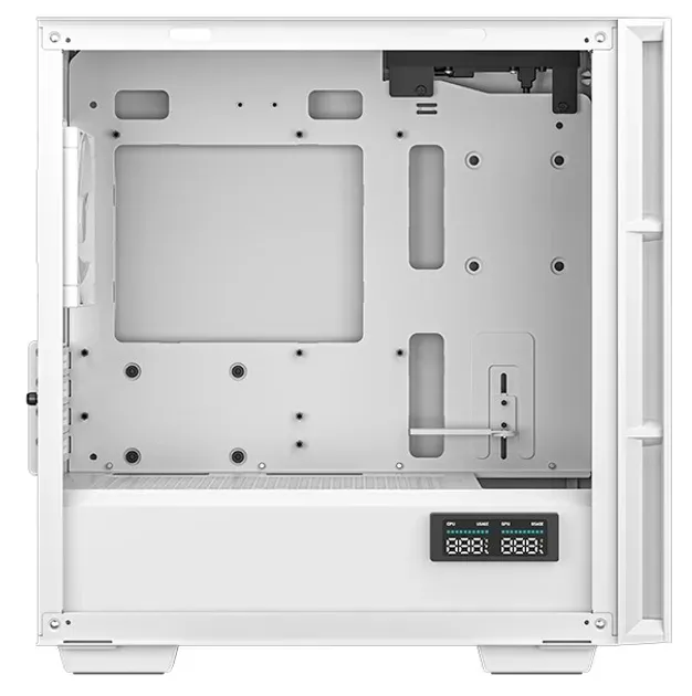 DEEPCOOL skříň CH360 Digital / mATX / 140mm +120 mm fan / USB 3.0 / USB-C / mesh panel / prosklená bočnice / bílá