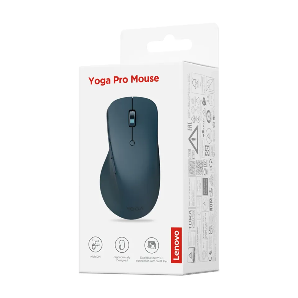 Lenovo Yoga Pro Mouse - bluetooth, programovatelná, modrozelená