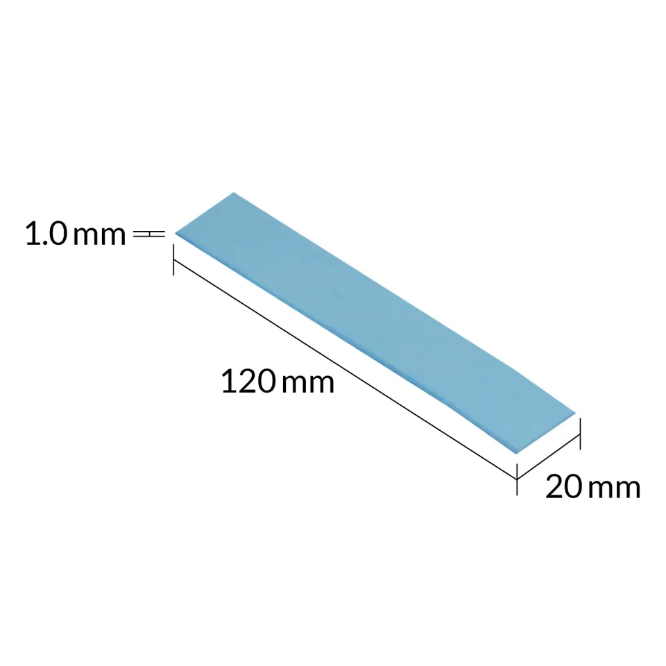 ARCTIC Thermal pad TP-3 (120x20mm, t:1.0mm, pack of 4pcs) (Premium Performance Thermal Pad)