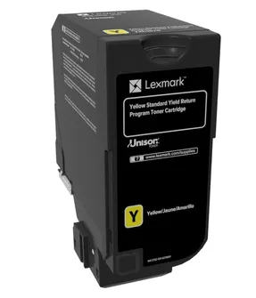 Lexmark CS720, CS725, CX725 Yellow Standard Yield Return Programme Toner Cartrid