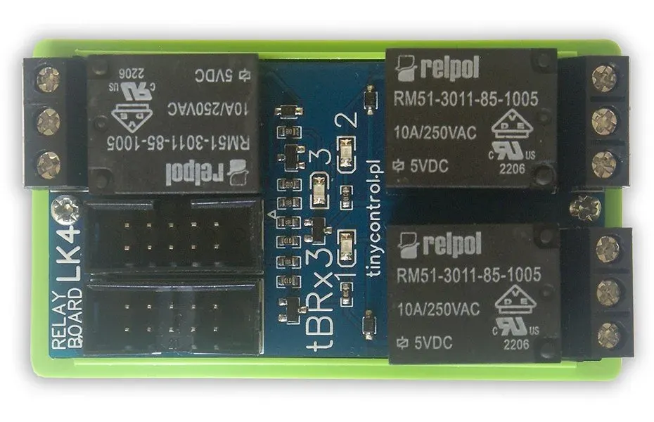TINYCONTROL tBRx3 rozšiřující deska 3x relé 250VAC/10A pro LK4