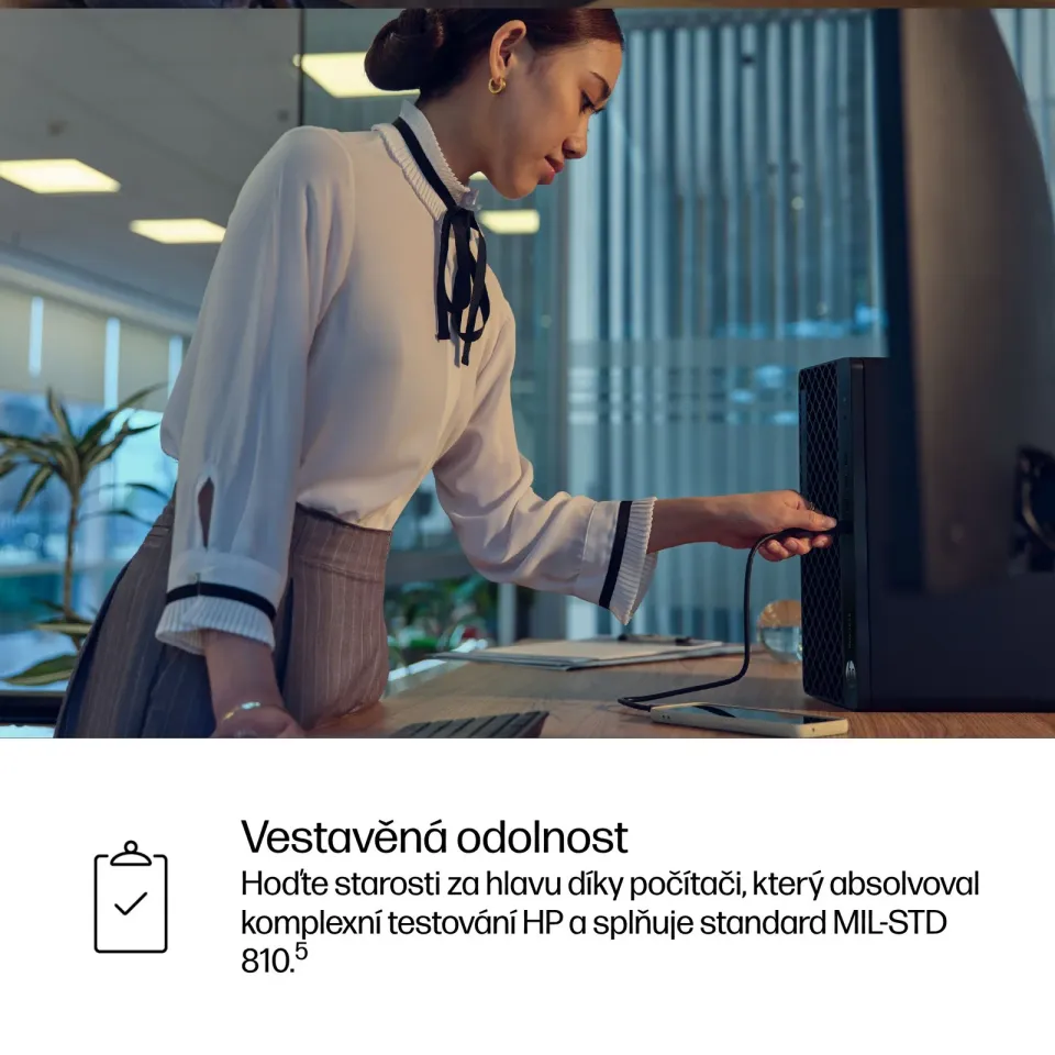 HP PC ProDesk 4 Tower G1i AI, Ultra 5 235, 1x16GB, 512GB,Intel UHD (Arc)3Xe LPG,kl. a myš, 280W platin, DP+HDMI,Win11Pro