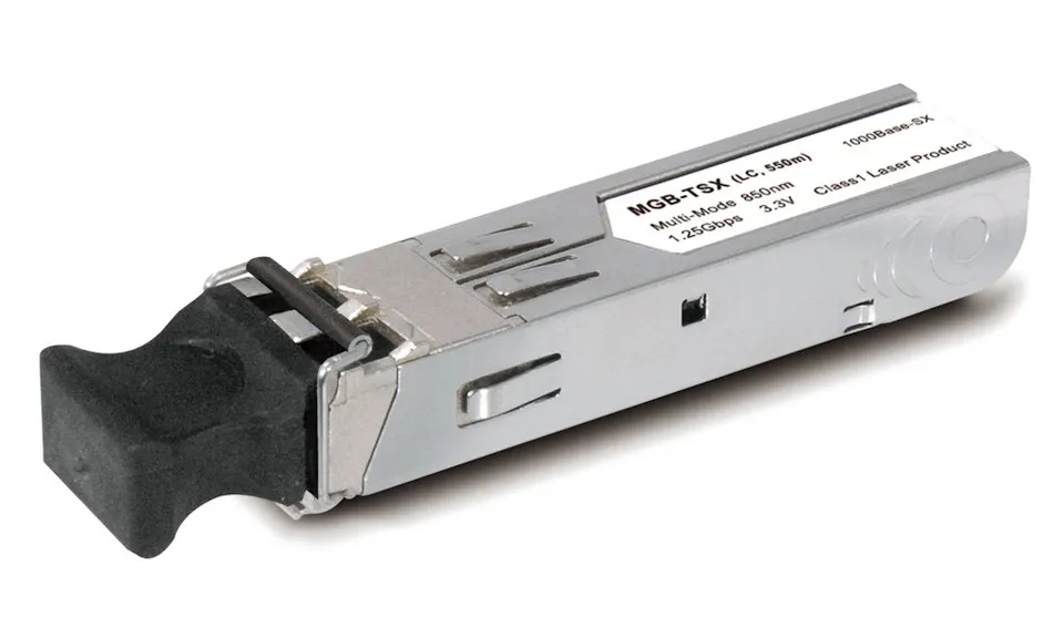 Planet MGB-TSX, mini GBIC (SFP), 1000Base-SX, 850nm MM, dosah 550m, LC konektor, průmyslový -40 až 75°C