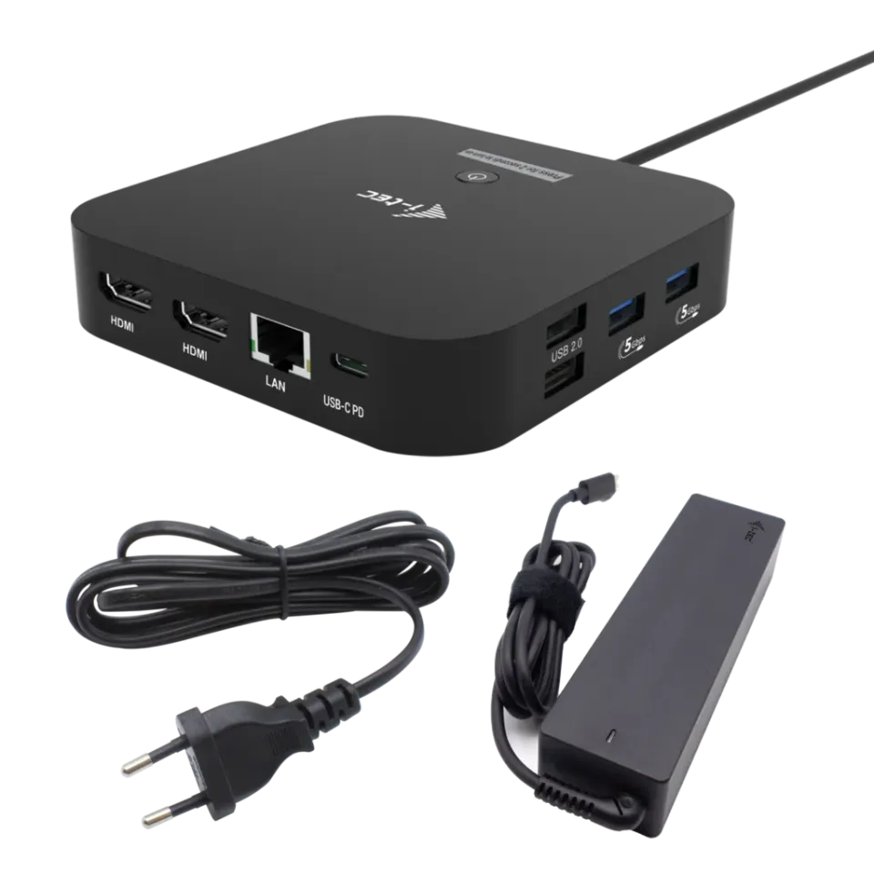 i-tec USB-C Dual HDMI Docking Station with Power Delivery 100W + i-tec Universal