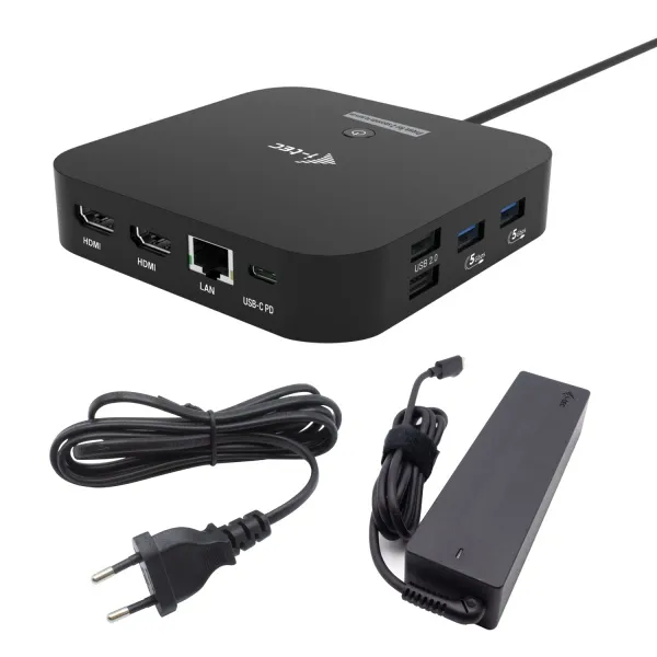 i-tec USB-C Dual HDMI Docking Station with Power Delivery 100W + i-tec Universal