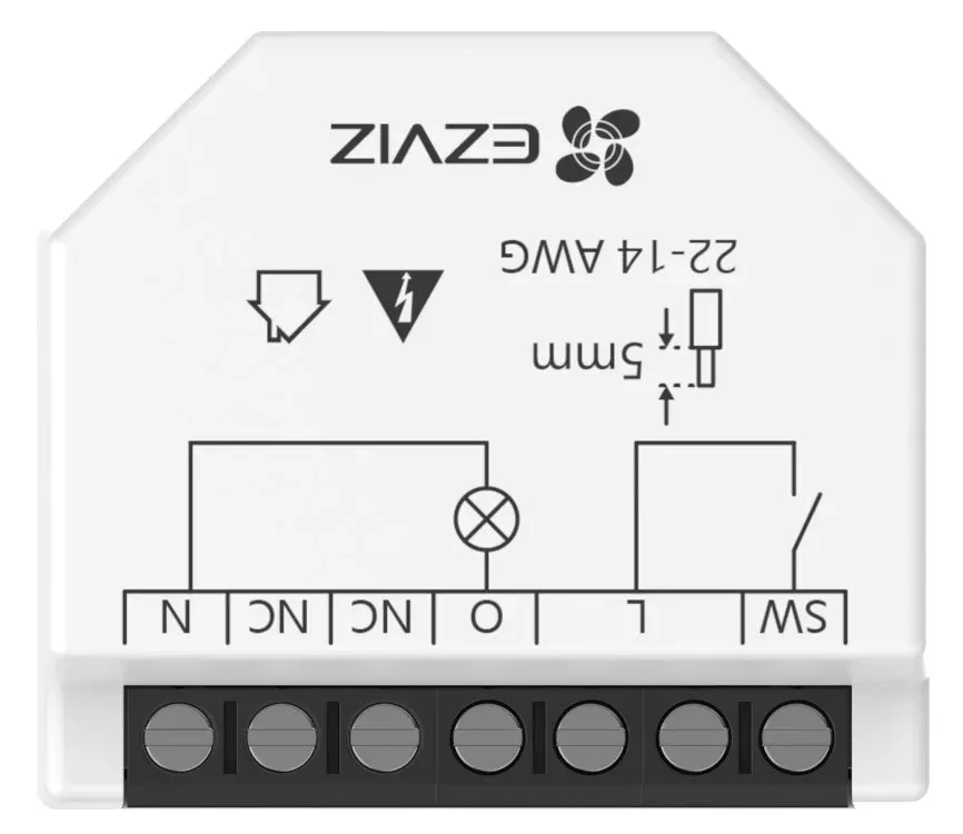 EZVIZ chytré Wi-Fi relé T35W (podpora Matter)