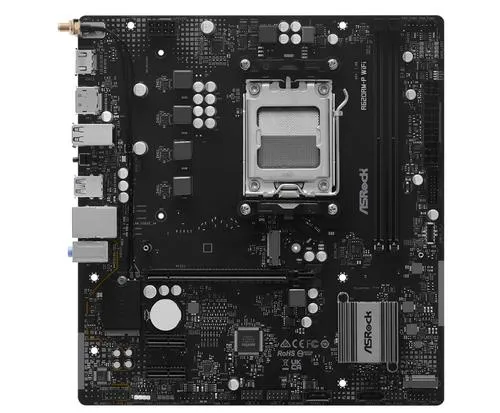 ASROCK A620AM-P WIFI (AM5, amd A620A, 2xDDR5 6800MHz, PCIE 4.0, HDMI+DPort, 2xSATA3 +2xM.2, USB3.2 G1, GLAN+WIFI, mATX)