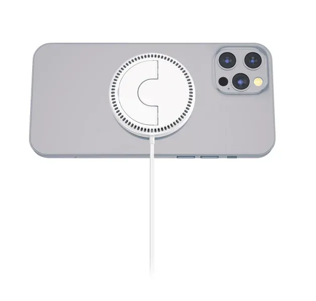 ALIGATOR bezdrátová nabíječka ALIGATOR Mag-Pad, určeno pro MagSafe, 15W, bílá