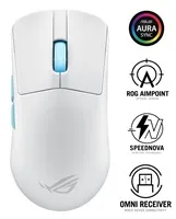 ASUS myš ROG Harpe Ace Aim Lab Edition, Bluetooth, bílá