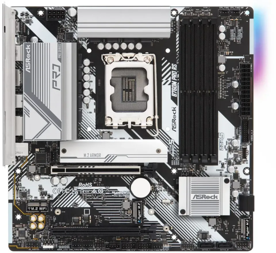 ASRock MB Sc LGA1700 B760M PRO RS, Intel B760, 4xDDR5, 1xDP, 1xHDMI, mATX