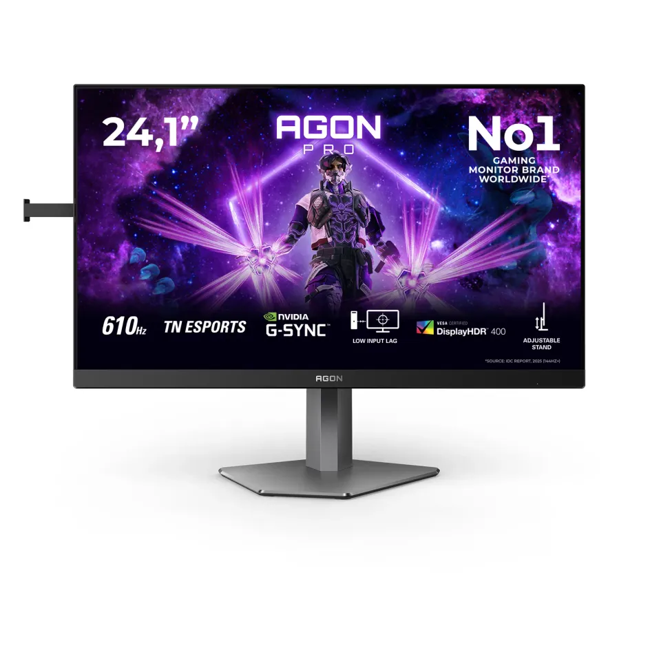 AOC LCD AGON PRO herní AG246FK6 24,1" TN/1920x1080@610Hz/0,5ms/400cd/2xHDMI/DP/4