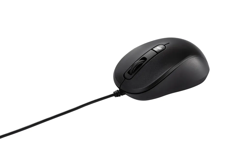 ASUS MU101C/Kancelářská/Optická/3 200 DPI/Drátová USB/Černá
