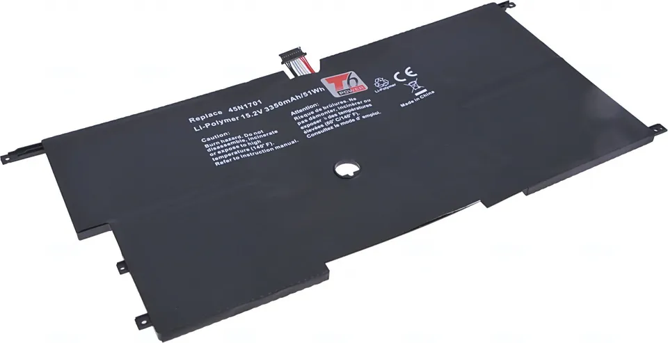 Baterie T6 Power pro Lenovo ThinkPad X1 Carbon 2nd Gen, 3rd Gen, 3350mAh, 51Wh, 8cell, Li-Pol