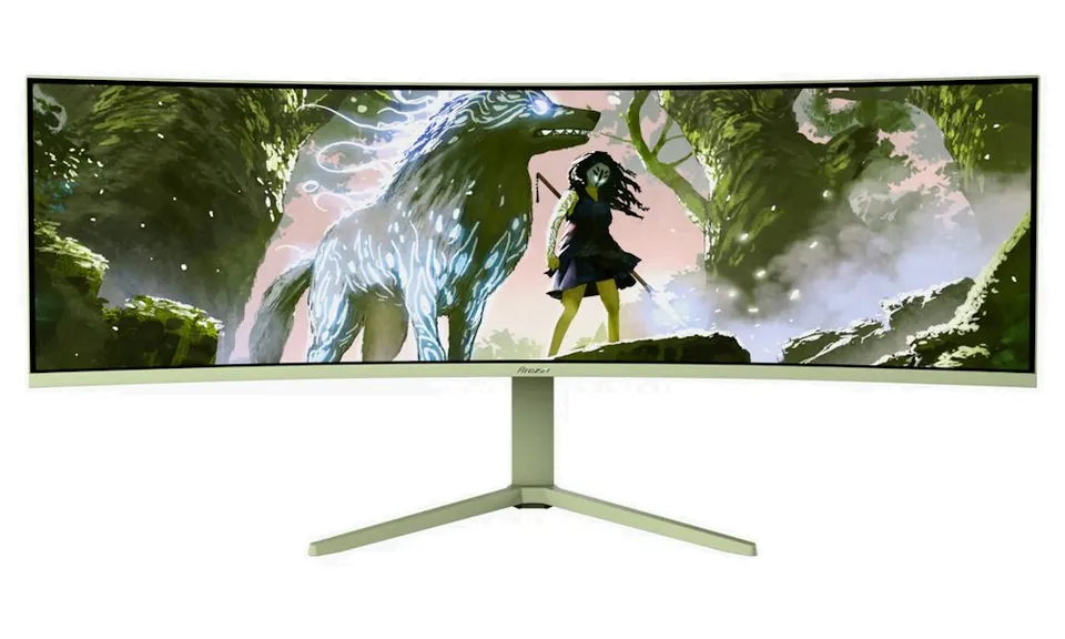 AROZZI NOVA herní monitor 49" 49TUW165 Forest Green/ LED/ 5120x1440/ 165Hz/ VA/ 3000:1/ 1ms/ 2xHDMI/ DP/ USB-C/ m.zelený