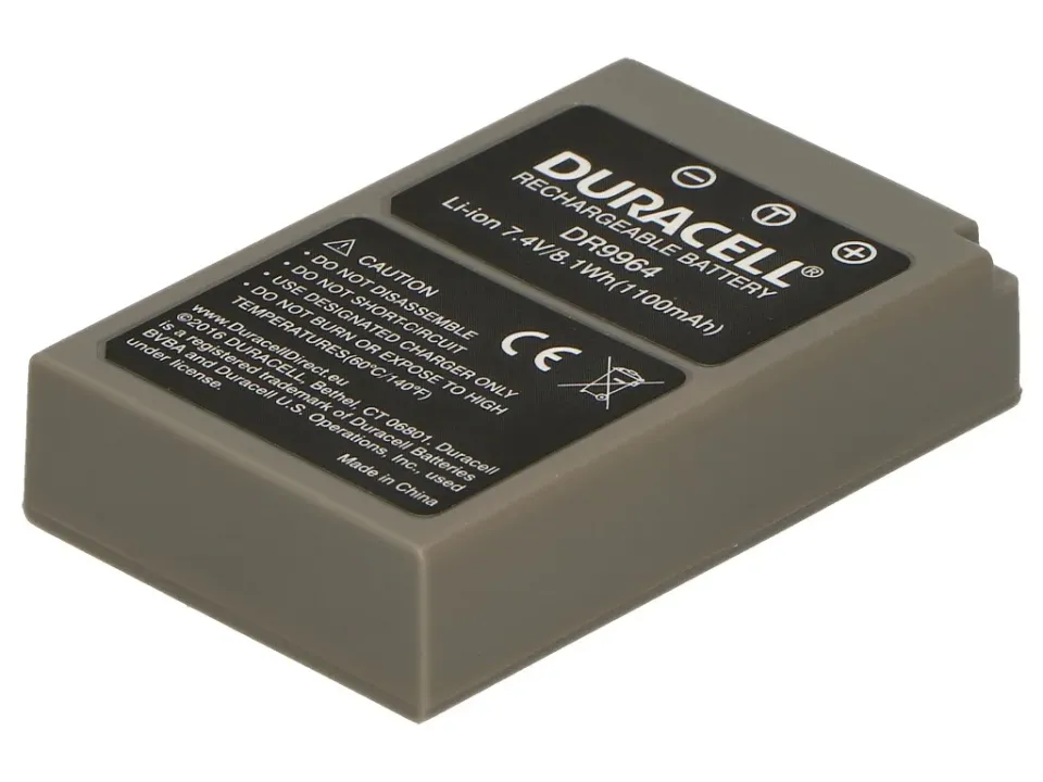 DURACELL Baterie - DR9964 pro Olympus BLS-5, šedá, 1000 mAh, 7.4V