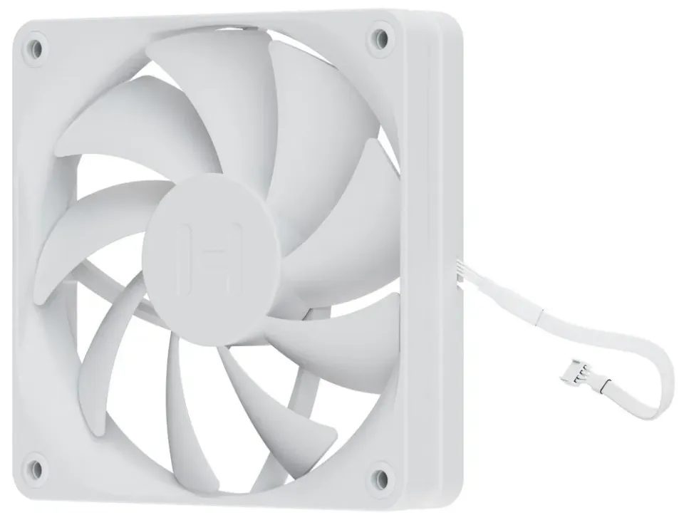 HYTE ventilátor 120mm PWM / barva Snow White / 1500rpm / 72CFM / ABS / 4-pin / sada 4x ventilátor