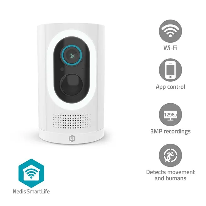 Nedis WIFICBO33WT - SmartLife Venkovní Kamera| Wi-Fi | Reflektor | 3MP Full HD 1