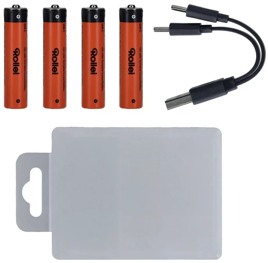 Rollei nabíjecí baterie AAA/ USB-C/ 4ks v balení