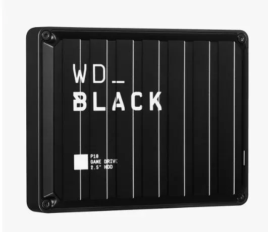 WD BLACK P10 Game Drive 4TB, BLACK, 2.5", USB 3.2