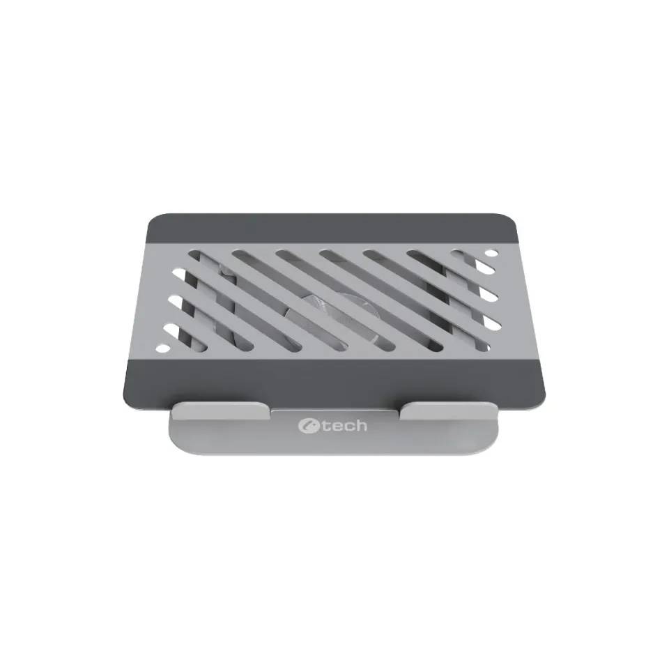 C-TECH Stojan na notebook Quallis NTS-200, do 16", stavitelný,otočný 360°, kovov