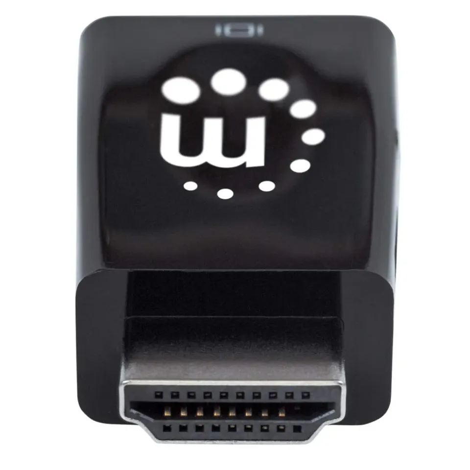 Manhattan adaptér HDMI na VGA, Micro Converter, HDMI Male na VGA Female, audio, černá