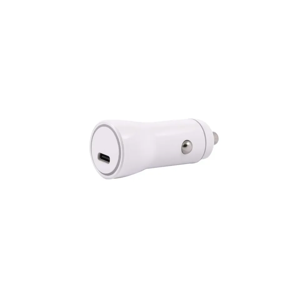 ER POWER 20W USB-C PD autonabíječka - bílá