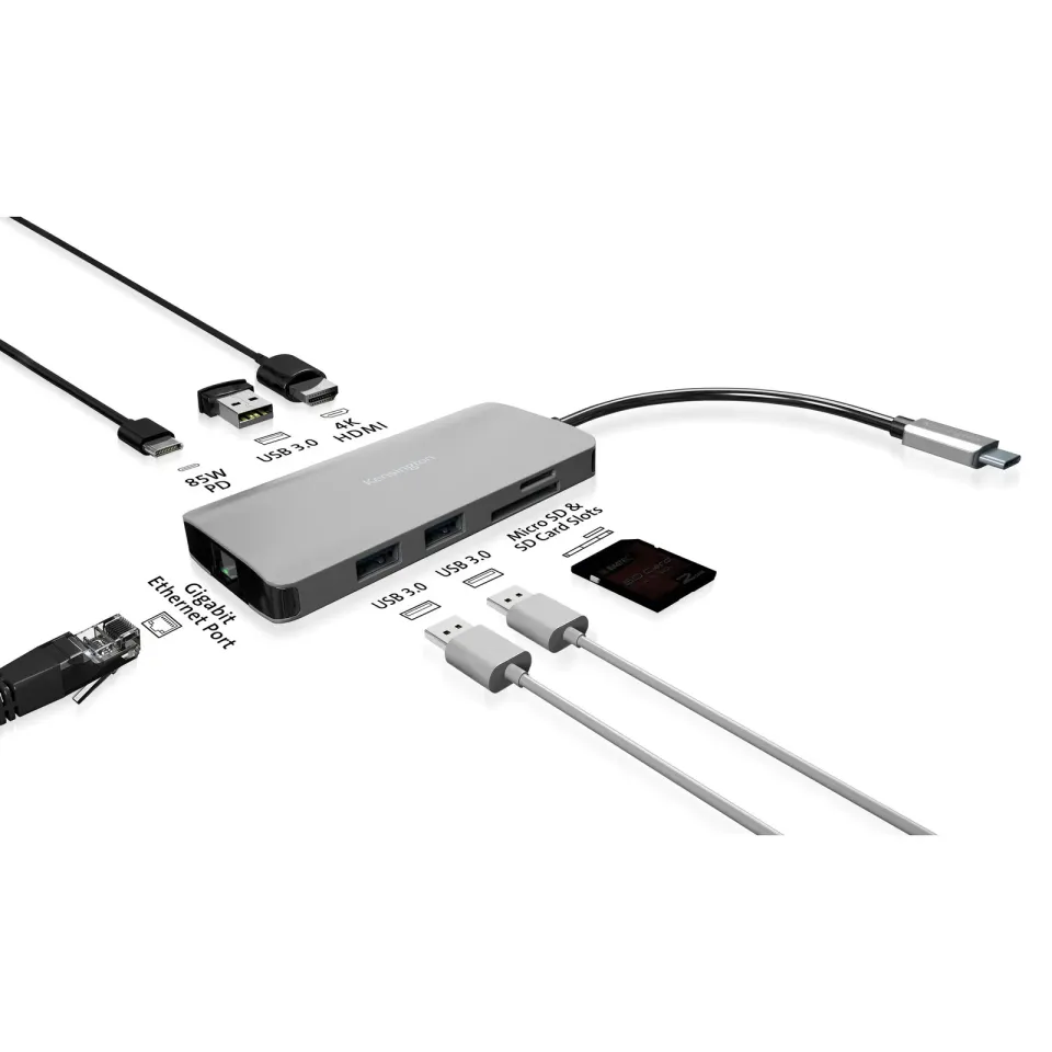 KENSINGTON Mobilní dokovací stanice UH1400P USB-C® 8-in-1