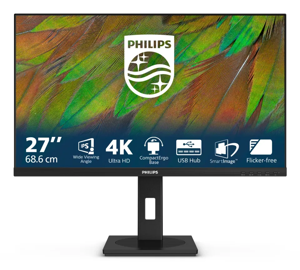 Philips LCD 27B1N3800 27" IPS 4K/3840x2160@60Hz/4ms/350cd/2xHDMI/DP/4xUSB/Repro/