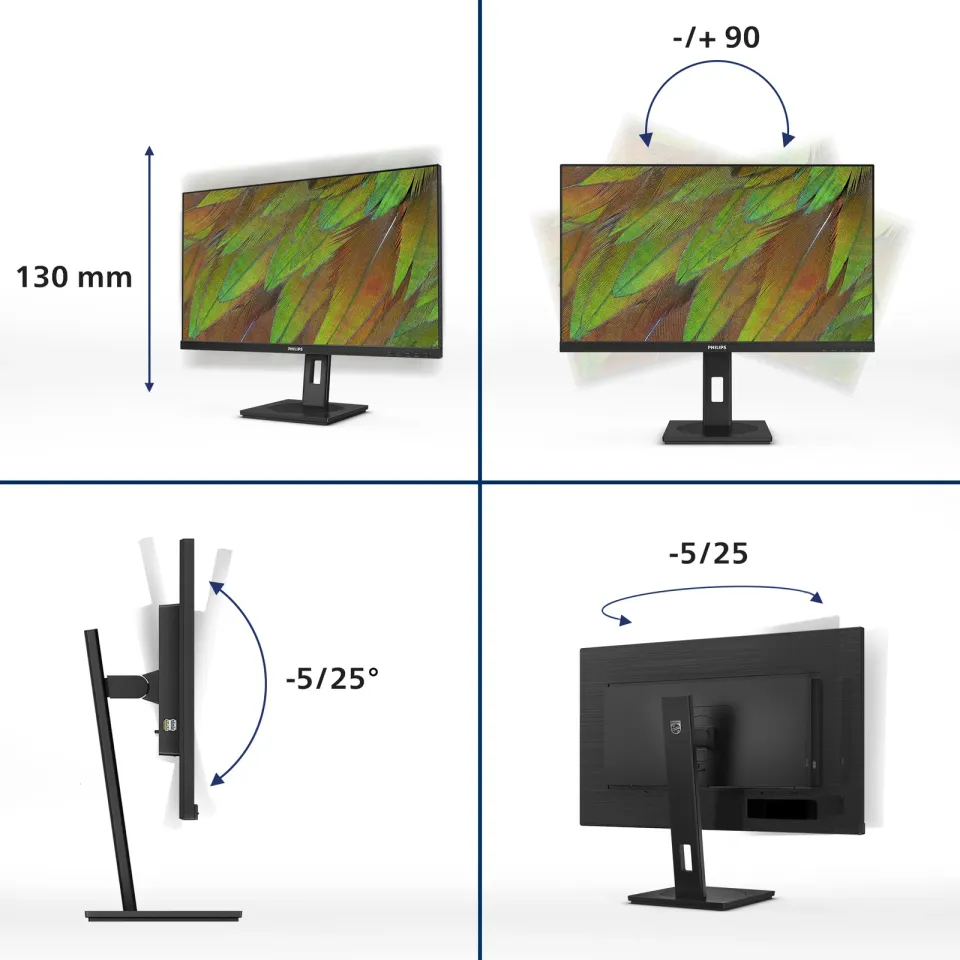 Philips LCD 27B1N3800 27" IPS 4K/3840x2160@60Hz/4ms/350cd/2xHDMI/DP/4xUSB/Repro/