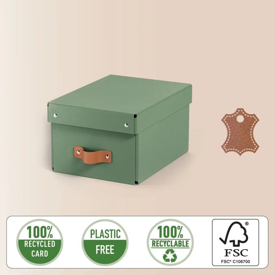 LEITZ úložný box, karton, velikost S, 2 ks zelený