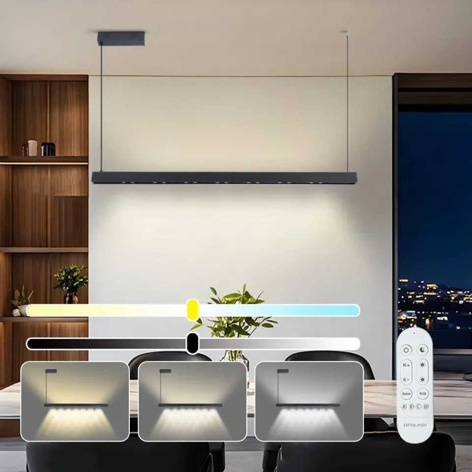 IMMAX NEO MADEIRA SMART lineár osvětlení, dřevo černé, 122cm, Wi-Fi, TUYA