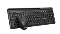 BAZAR - C-TECH klávesnice s myší WLKMC-05B, Bezdrátový set 2.4GHz, CZ, Černá, poškozený obal