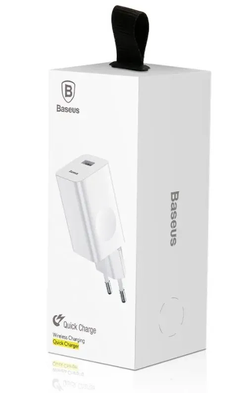 Baseus rychlonabíječka do sítě 1xUSB Quick Charge 3.0 24W bílá