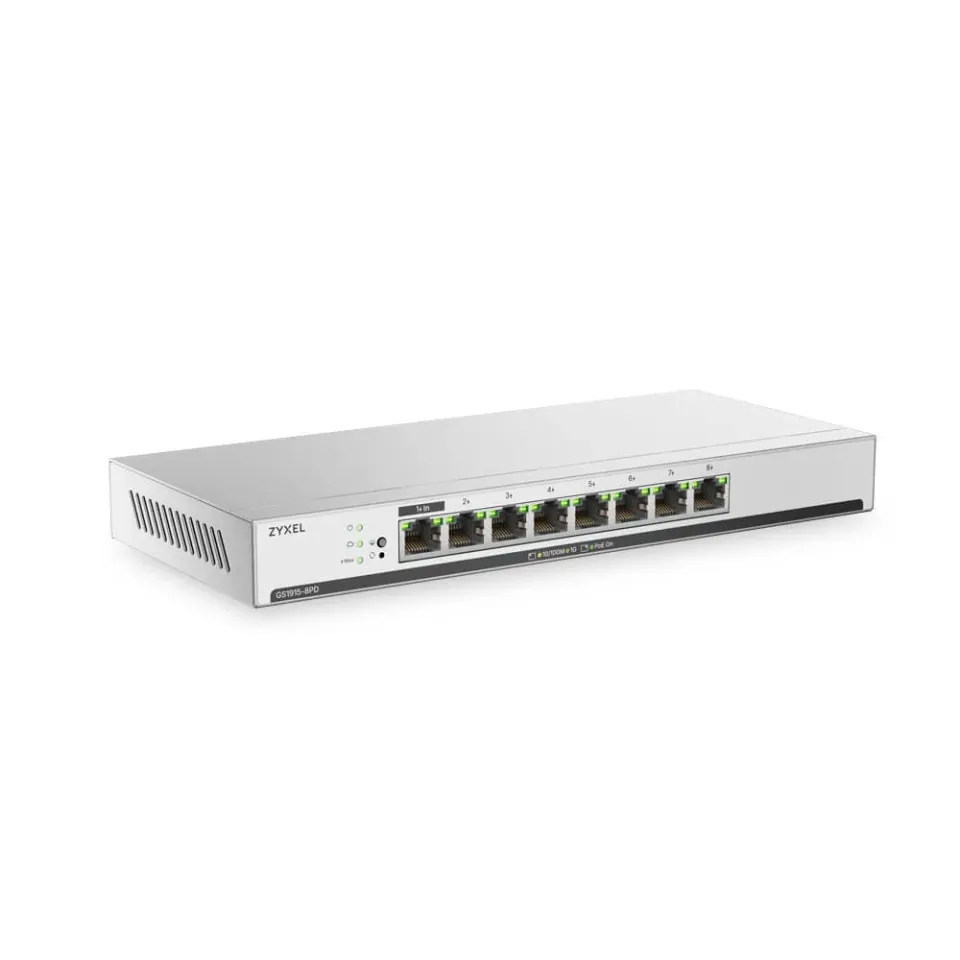 ZYXEL GS1915-8PDv2, 8-port GbE