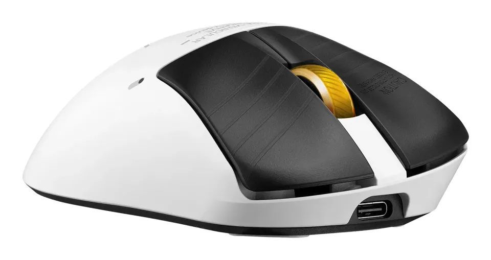 ASUS myš ROG KERIS II ORIGIN-KJP, Bezdrátová, ARGB, bílá