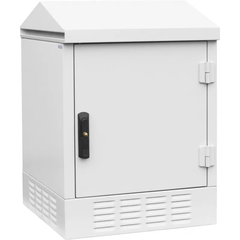 Masterlan samostatně stojící venkovní rozvaděč 19" 15U/610mm, složený, IP65, ventilátor, termostat, zateplení