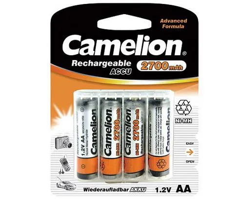 CAMELION 4pack AA/HR6 2700mAh nabíjecí baterie 1.2V Ni-MH