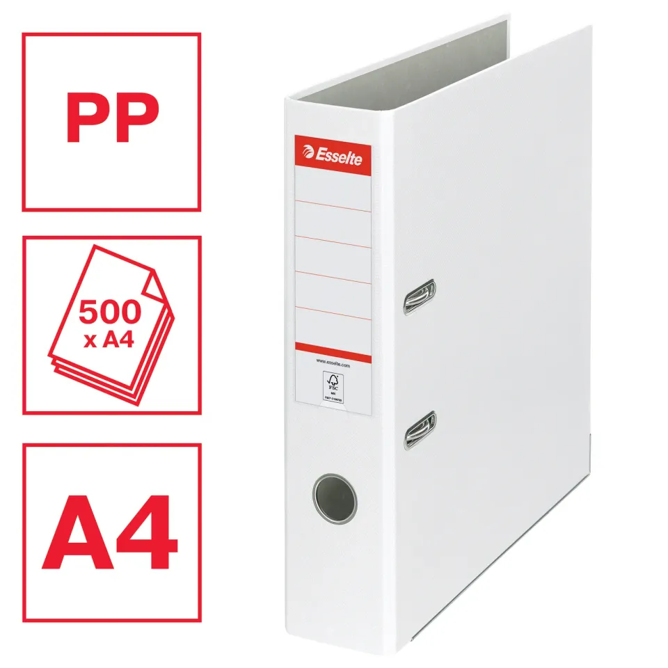 Esselte Economy A4 75 mm bílý
