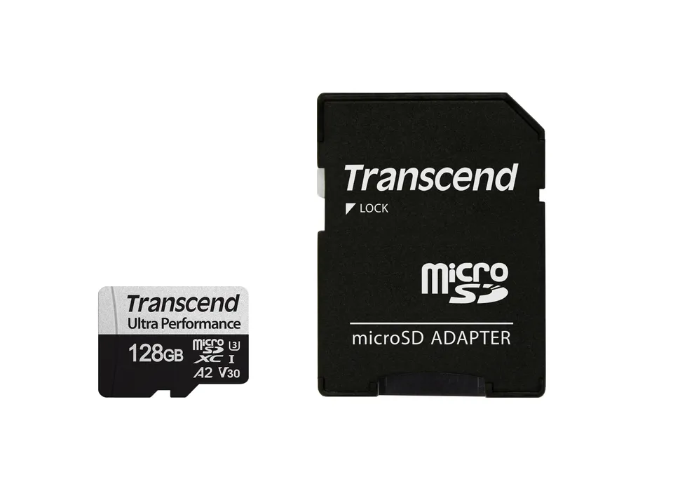 Transcend 128GB microSDXC 340S UHS-I U3 V30 A2 3D TLC (Class 10) paměťová karta