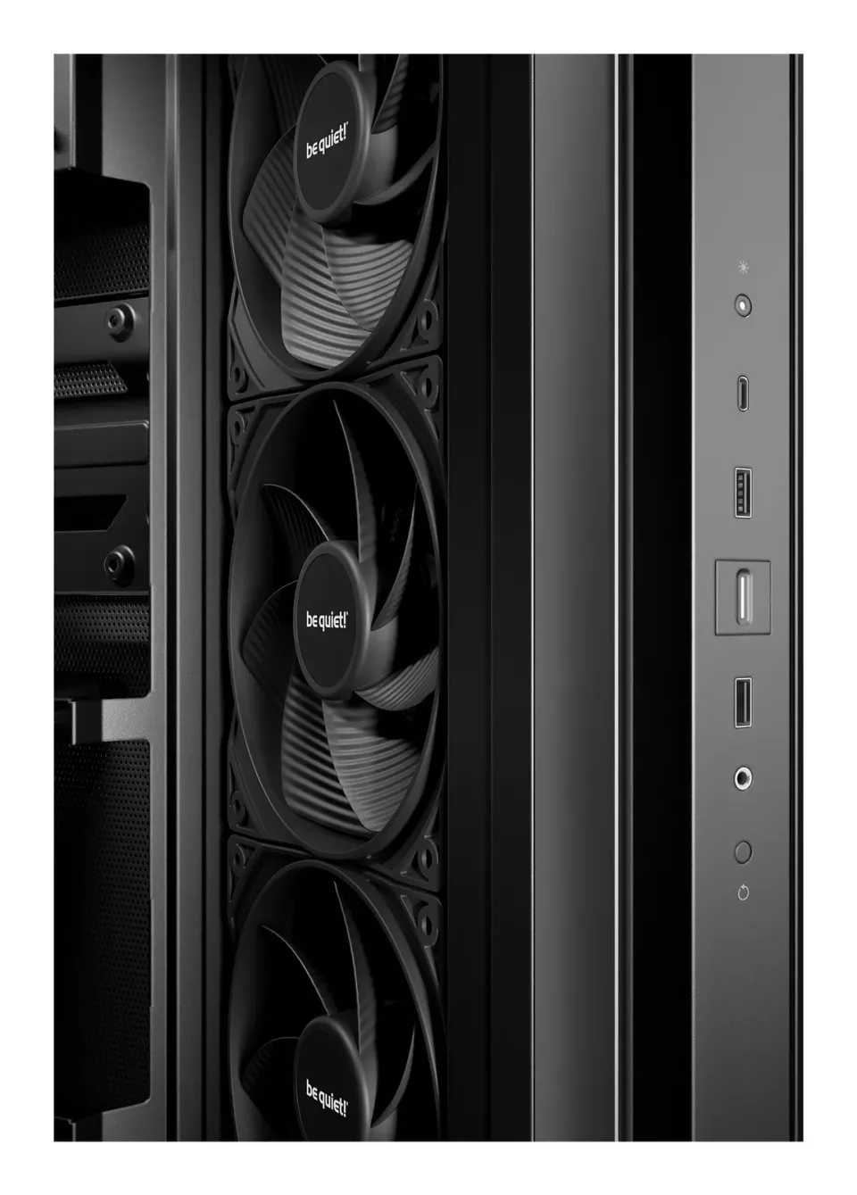 Be quiet! skříň LIGHT BASE 500 / MidT / 4x120mm PWM fans / 2 x USB 3.2 / USB-C / panoramatická / černá