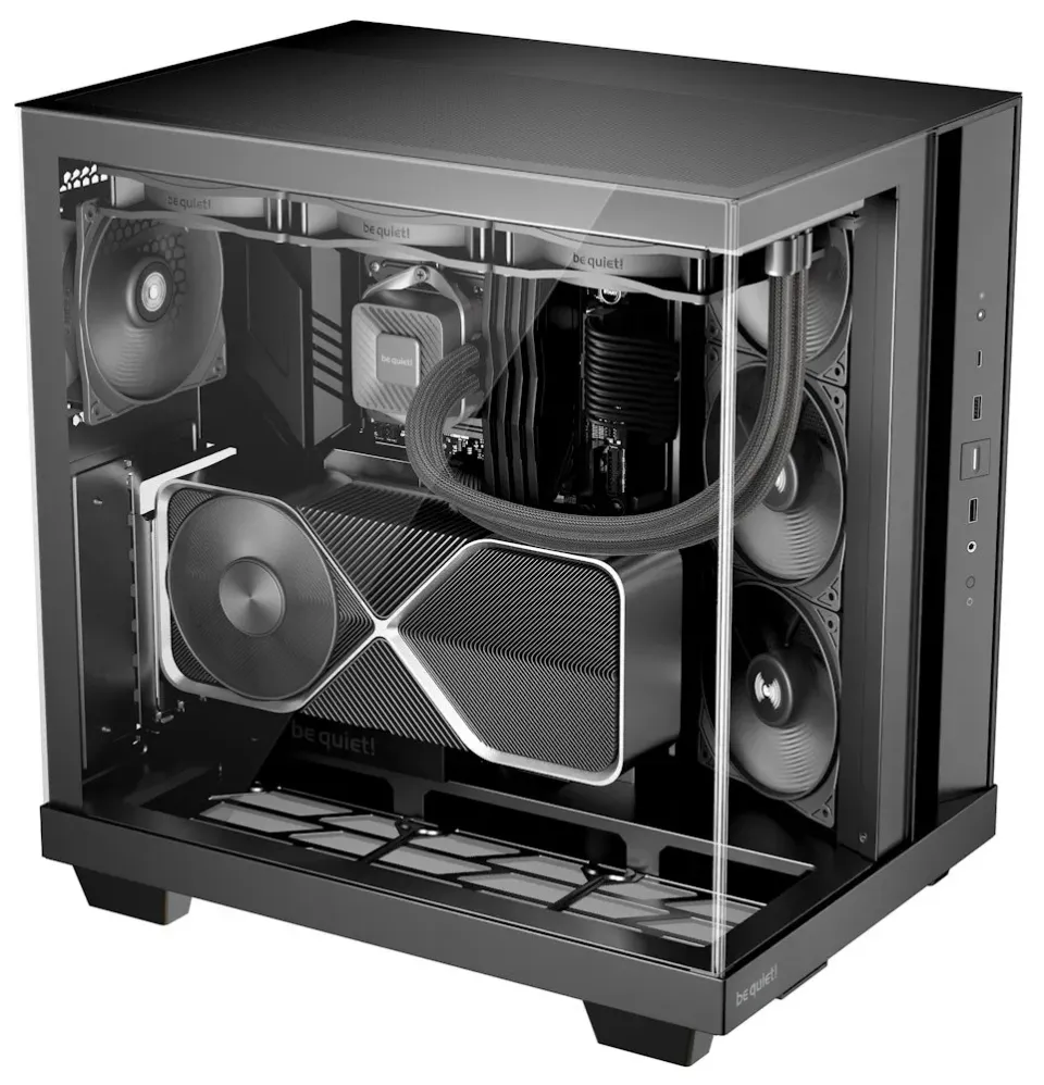 Be quiet! skříň LIGHT BASE 500 / MidT / 4x120mm PWM fans / 2 x USB 3.2 / USB-C / panoramatická / černá