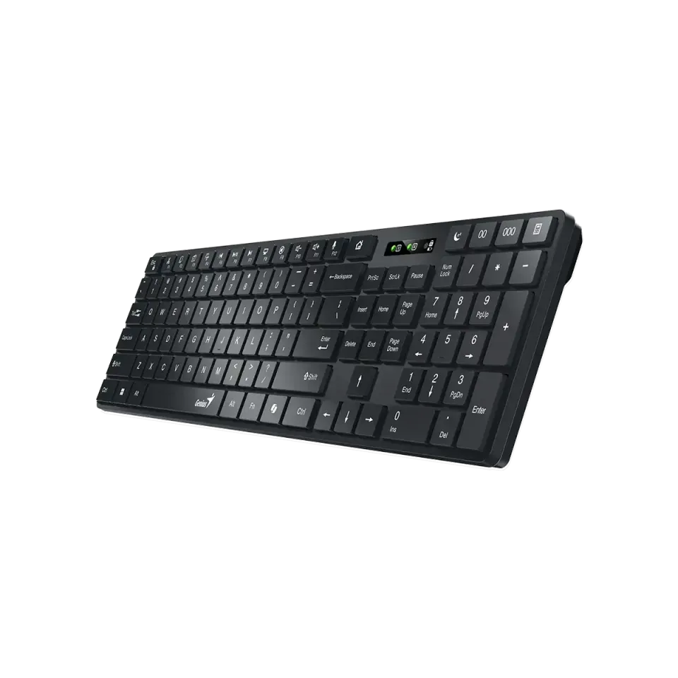 Genius Slimstar 7250BT Klávesnice, bezdrátová, Bluetooth 5.0, 2,4GHz, USB přijím