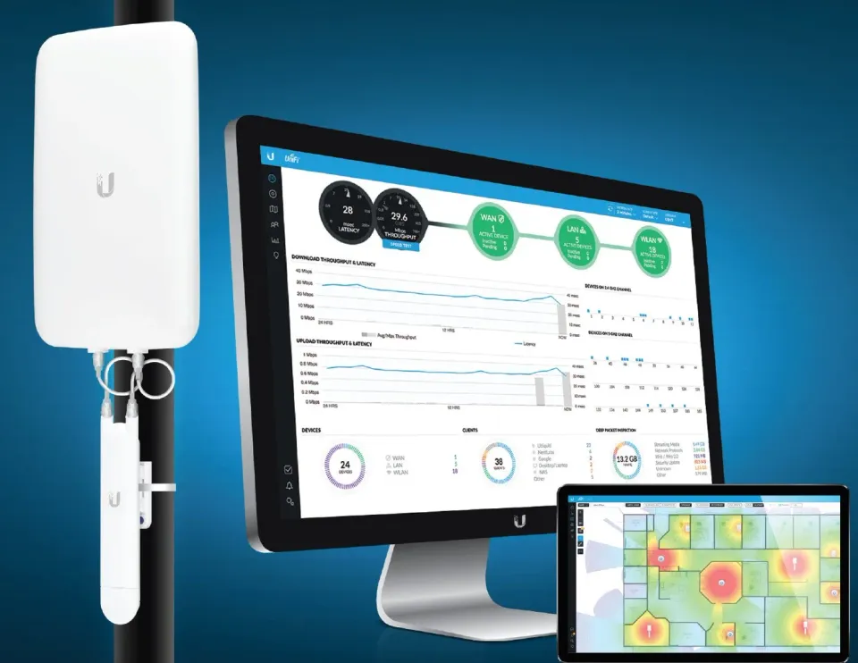 UBNT UMA-D [DualBand (2.4+5GHz) Sektorová anténa 2x2MIMO pro Mesh jednotky]