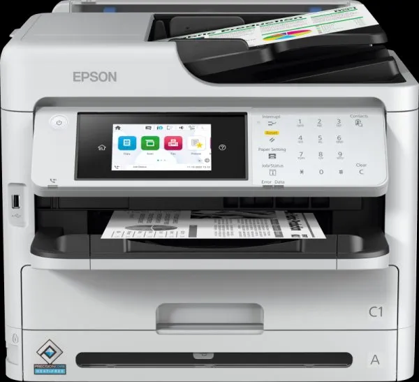 Epson WorkForce Pro WF-M5899DWF – A4-Schwarzweiß-Tintenstrahl-Multifunktionsgerät 4-in-1 (Druck, Kopie, Scan, Fax), Duplex, ADF