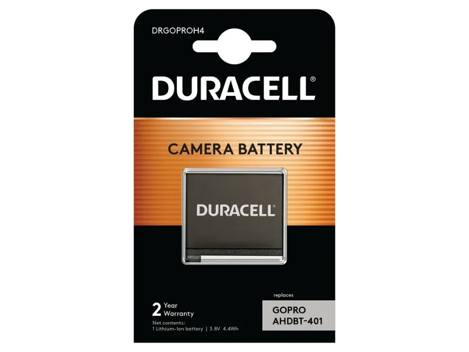 DURACELL Baterie - Náhrada GoPro Hero 4 AHDBT-401 baterie 3,8V 1160mAh