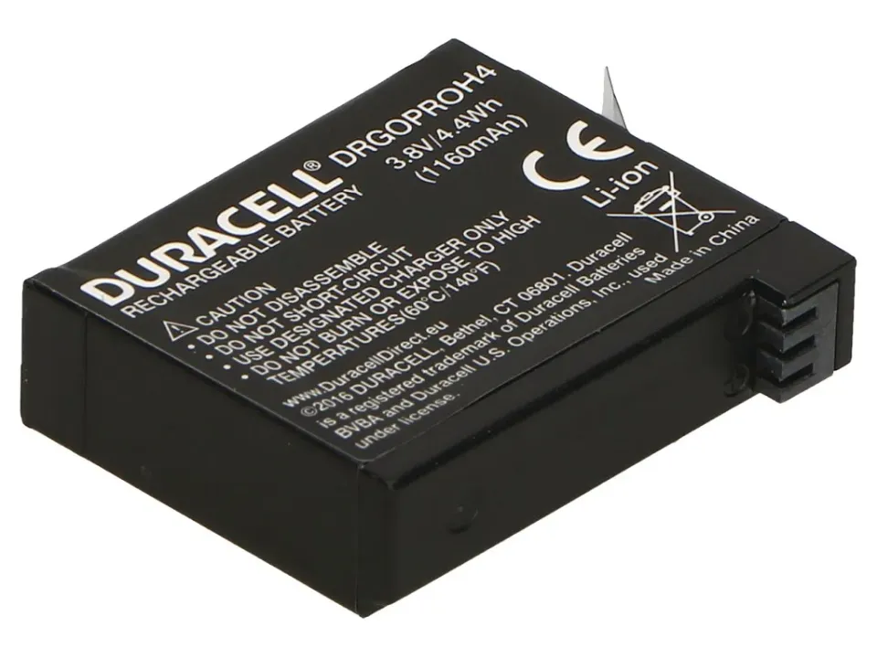 DURACELL Baterie - Náhrada GoPro Hero 4 AHDBT-401 baterie 3,8V 1160mAh
